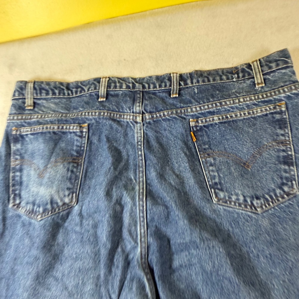 Vintage Levis 505 Orange Tab Jeans‎ Mens 44x32 Blue Regular Fit Straight Leg De